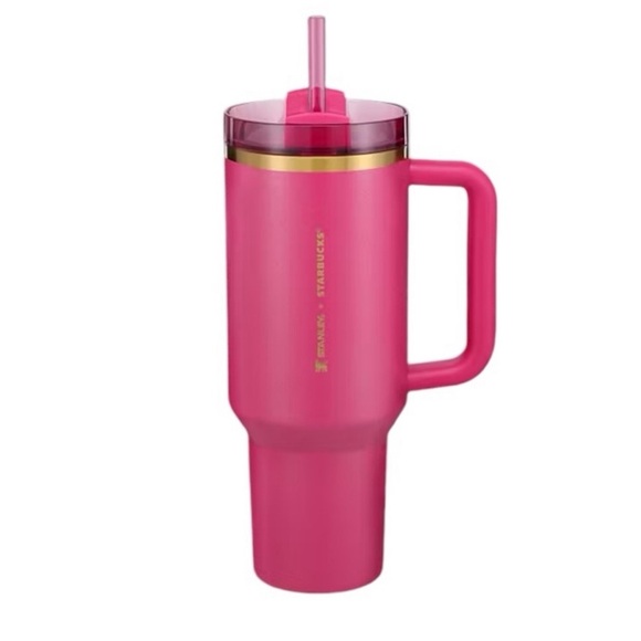 Stanley Starbucks Winter Berry Pink Glitter 40oz Tumbler - Picture 2 of 6